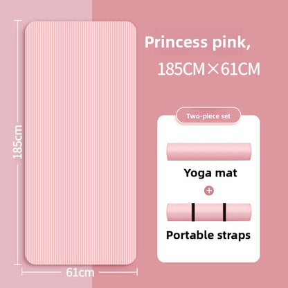 NBR Non-Slip Yoga Mat with Strap