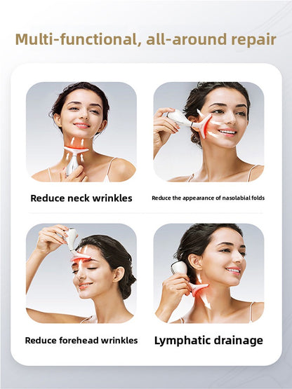 Neck and Facial Beauty Massager with Microcurrent Technology
