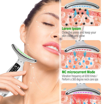 Neck beauty device