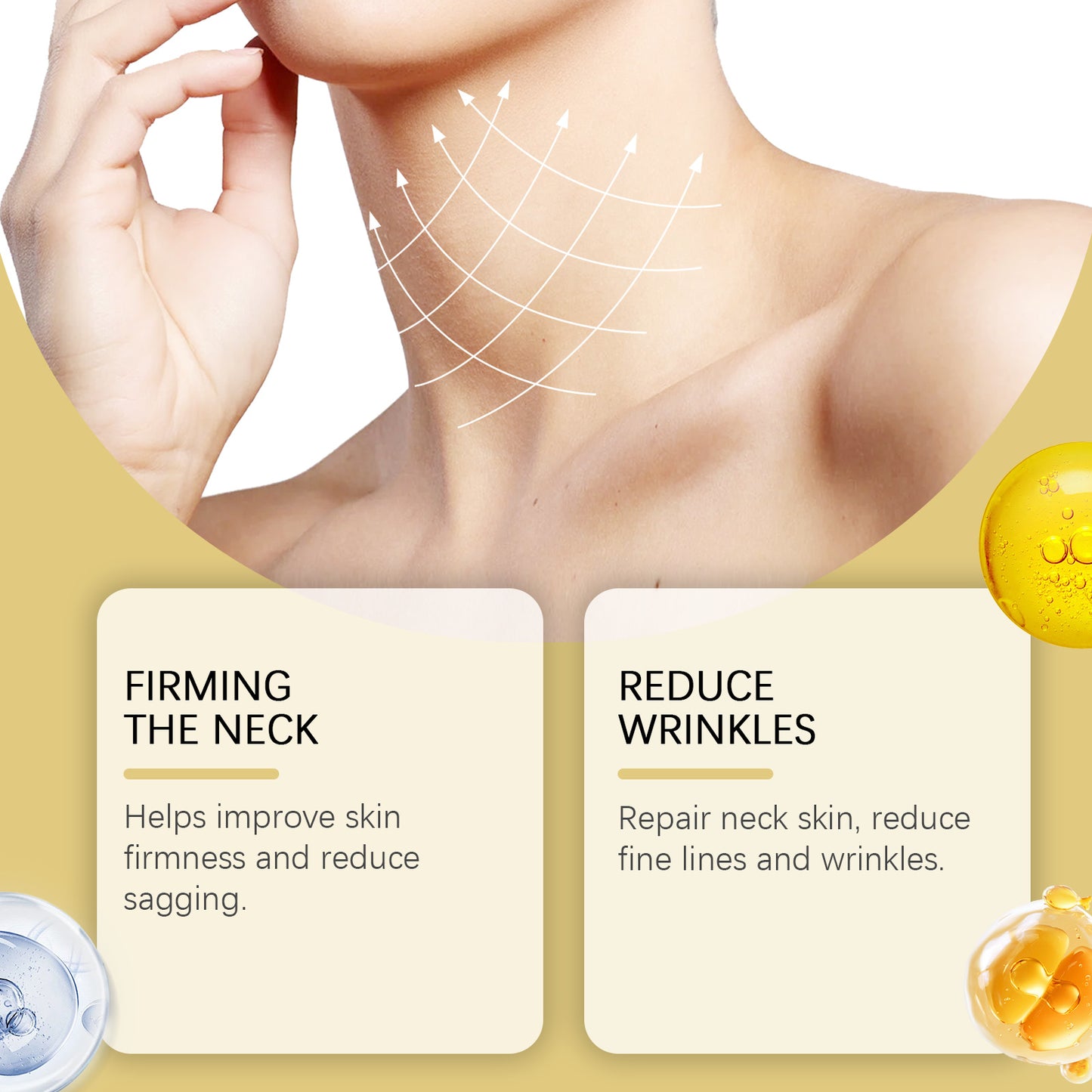 Neck firming roller cream