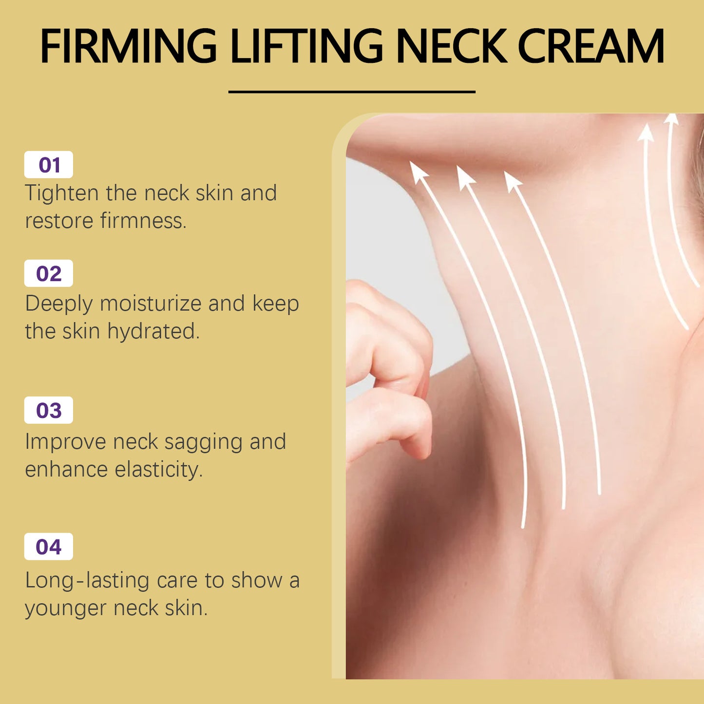 Neck firming roller cream