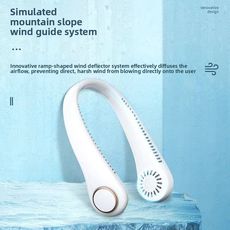 Neck Hanging Bladeless USB Rechargeable Fan