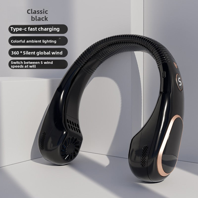 Neck-hanging small fanoling