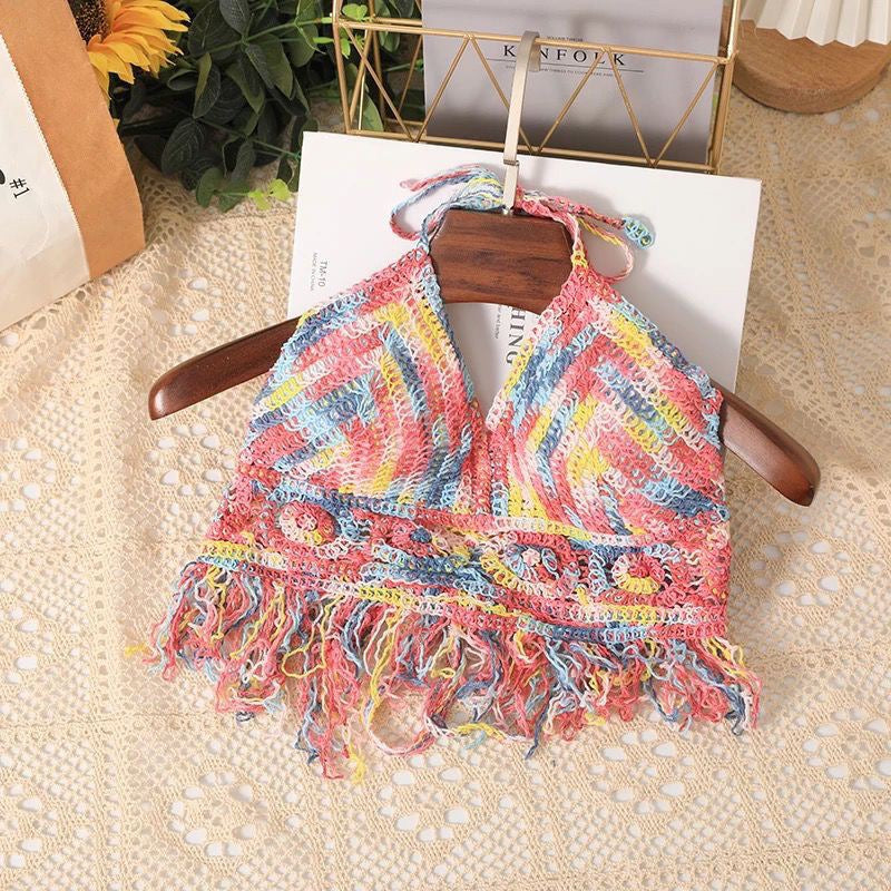 Neck-hanging small vest
