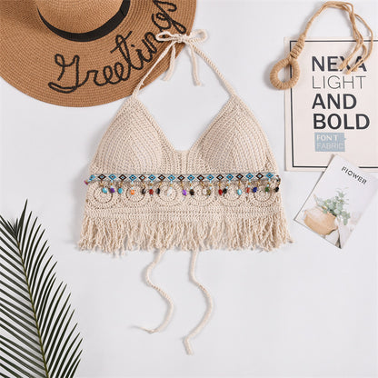 Neck-hanging small vest