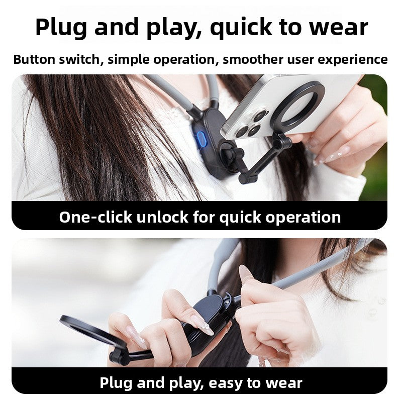 Neck Mount Magnetic Holder for Action Camera and Phone