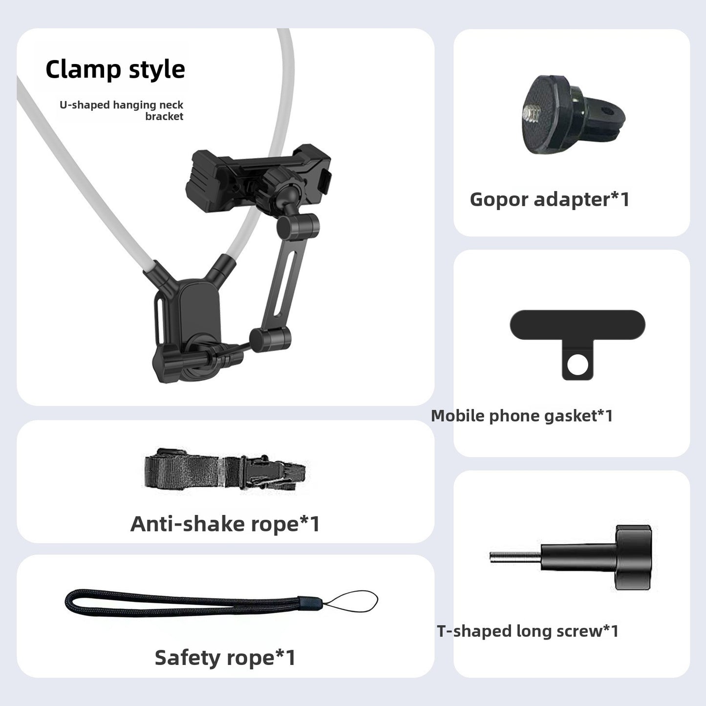 Neck Mount Magnetic Holder for Action Camera and Phone