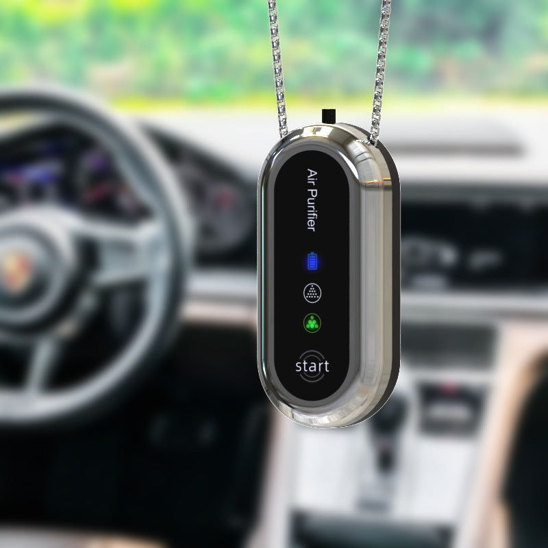 Neck-mounted air purifier