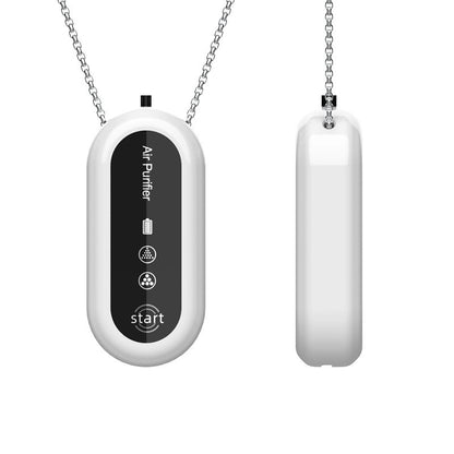 Neck-mounted air purifier