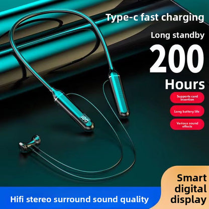 Neck-mounted Bluetooth headphones