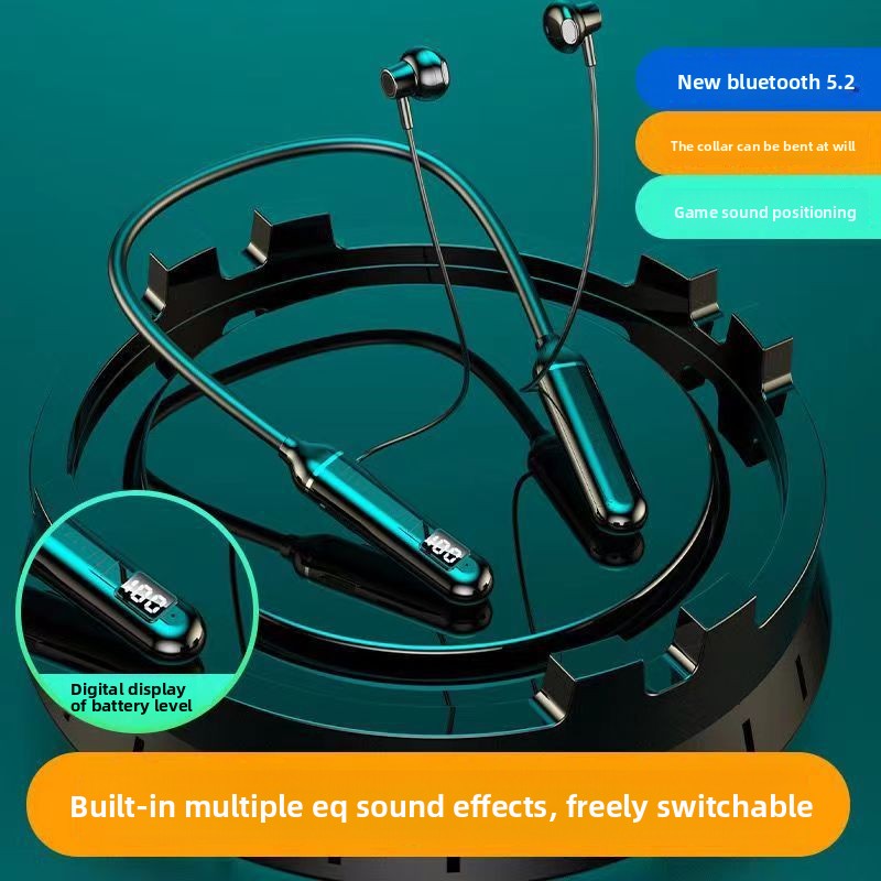 Neck-mounted Bluetooth headphones