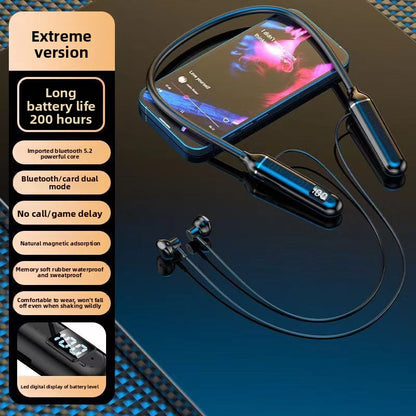 Neck-mounted Bluetooth headphones