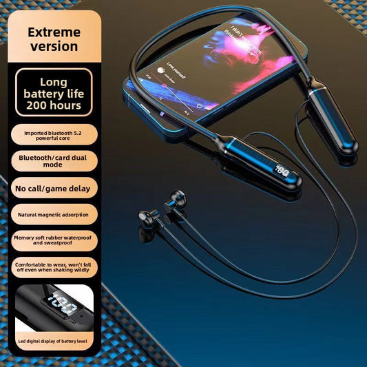 Neck-mounted Bluetooth headphones