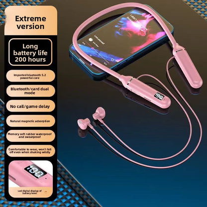 Neck-mounted Bluetooth headphones