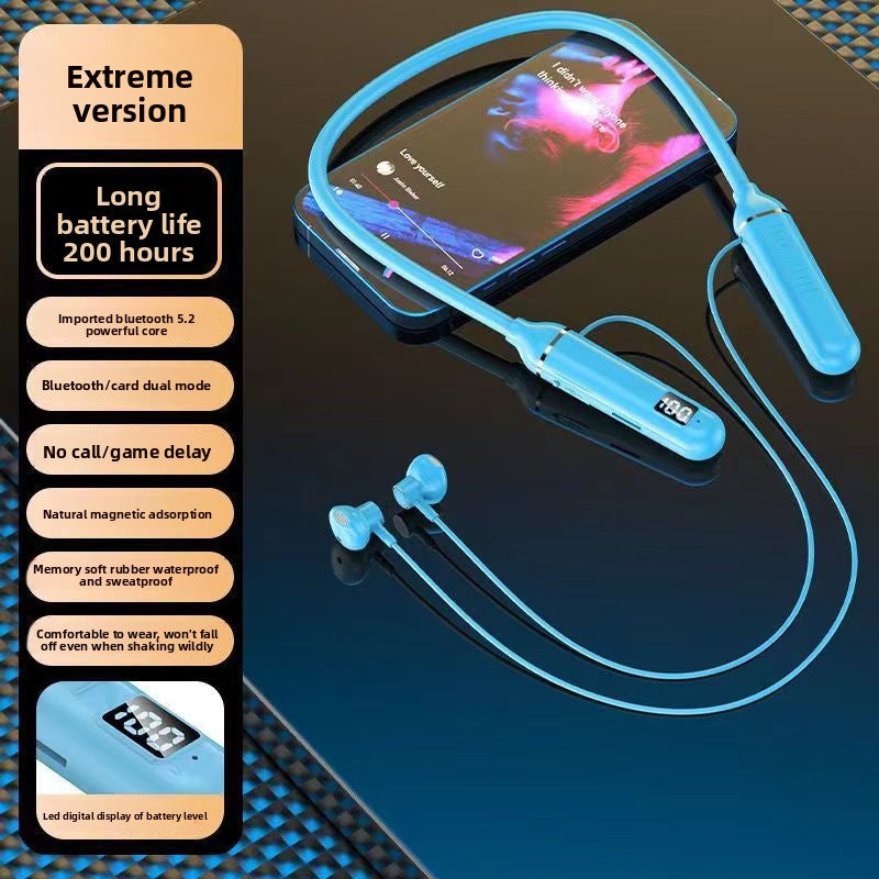 Neck-mounted Bluetooth headphones