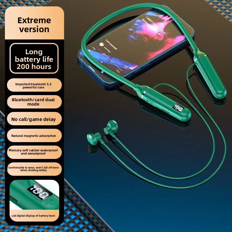 Neck-mounted Bluetooth headphones
