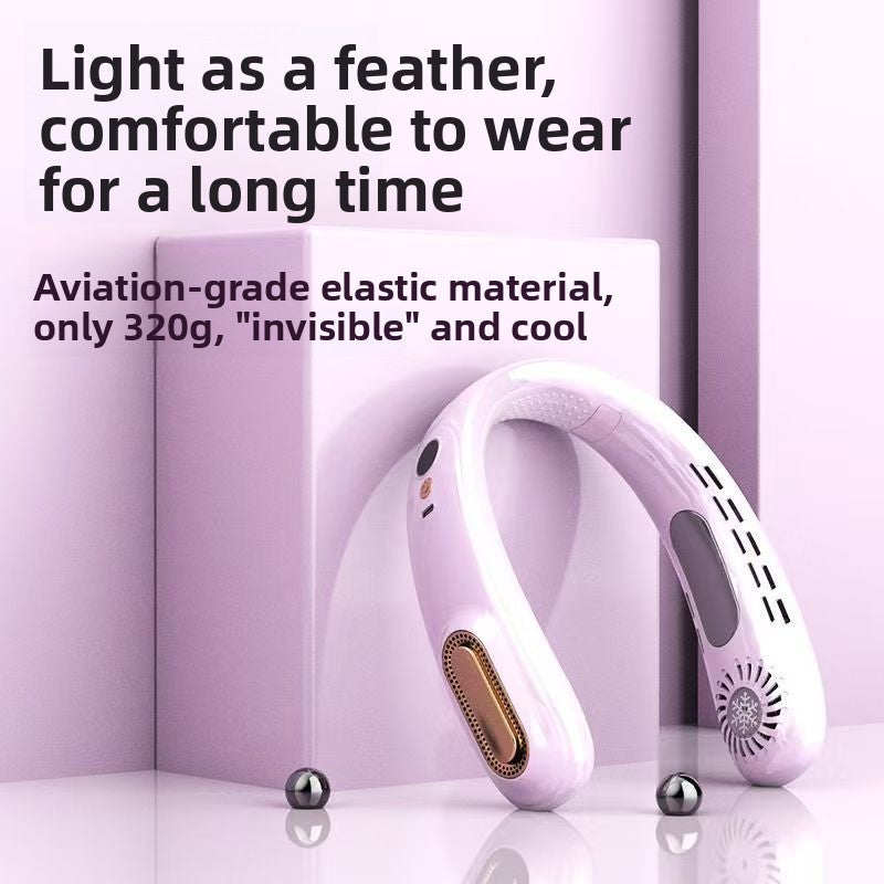Neck-mounted electric fan