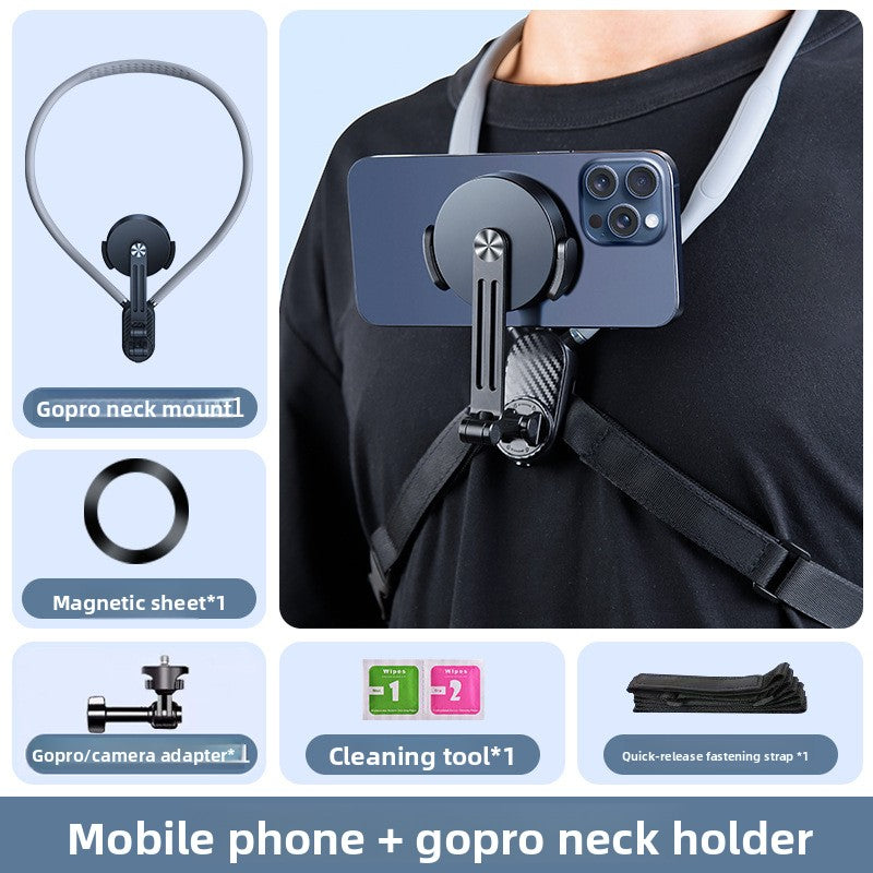 Neck-mounted stand