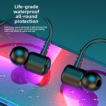 Neck-mounted wireless headphones