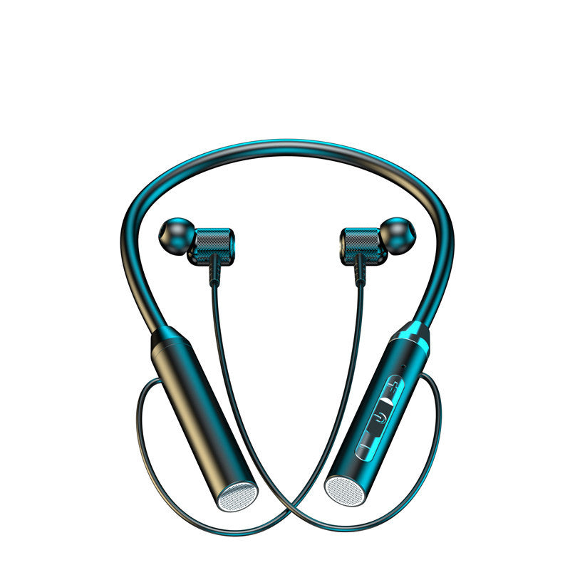 Neck-mounted wireless headphones