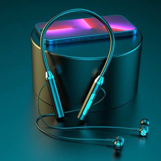 Neck-mounted wireless headphones