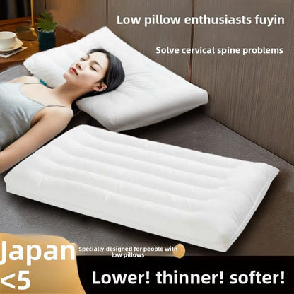 Neck protection low pillow