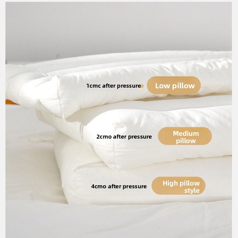 Neck protection low pillow