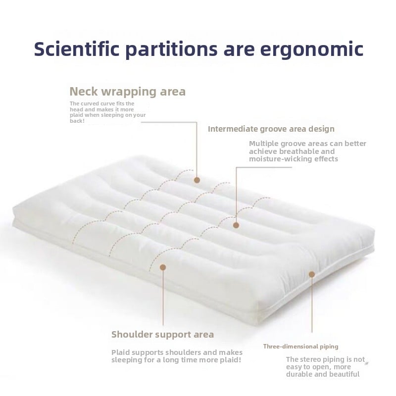 Neck protection low pillow