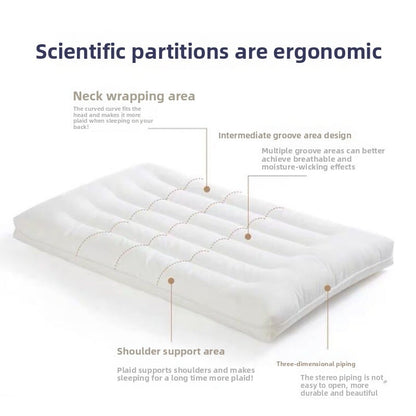 Neck protection low pillow