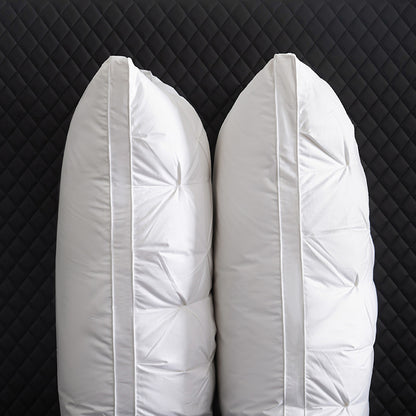 Neck support down pillow core