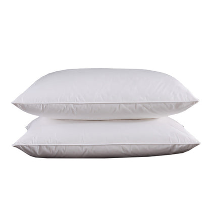 Neck support down pillow core
