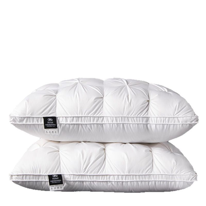 Neck support down pillow core