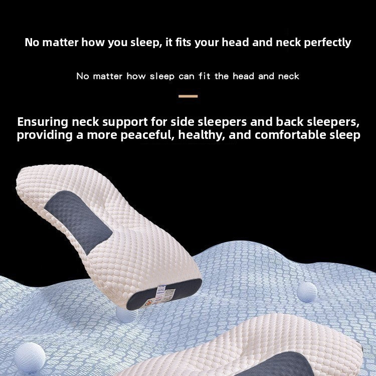 Neck-supporting sleep aid pillow