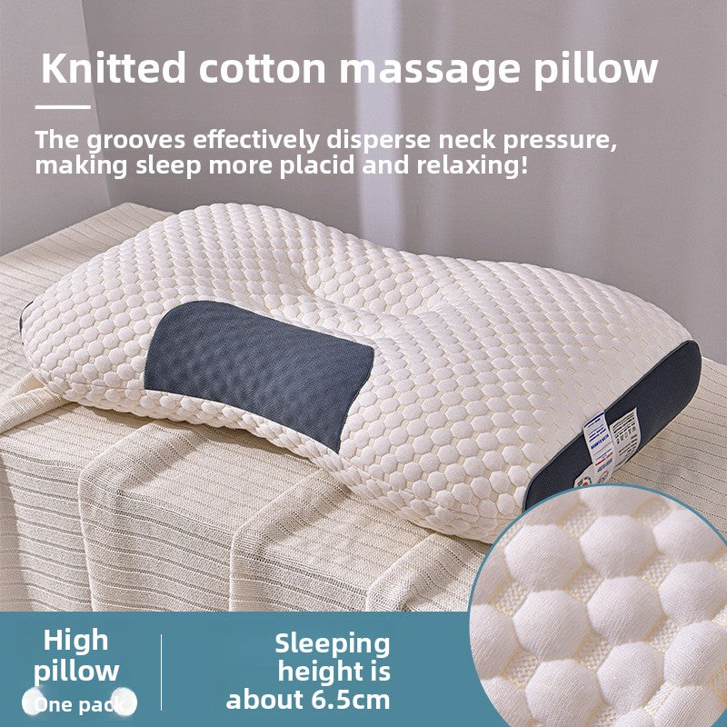 Neck-supporting sleep aid pillow