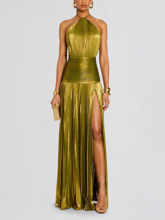 Neck-wrap dress