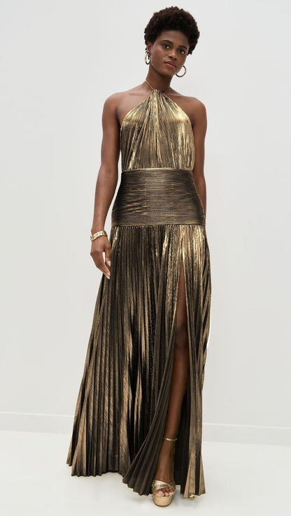 Neck-wrap dress