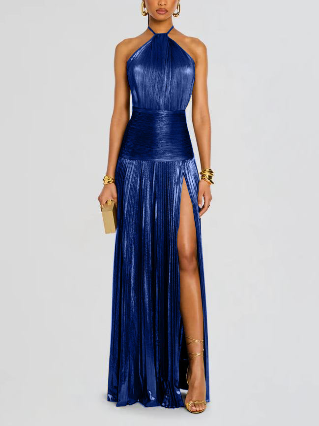 Neck-wrap dress
