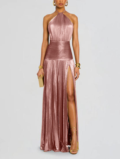 Neck-wrap dress