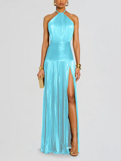 Neck-wrap dress