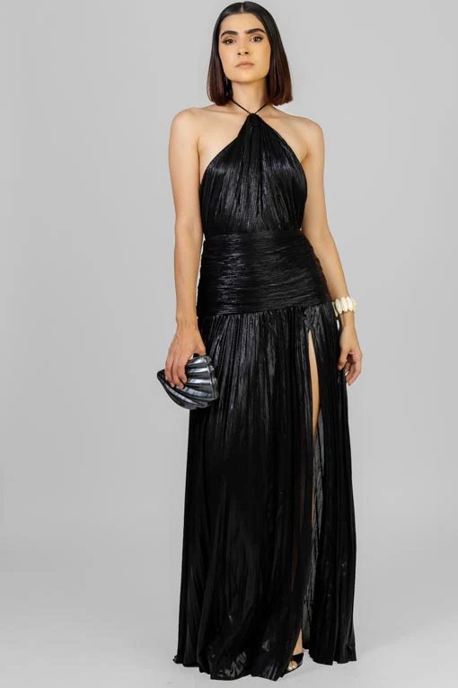 Neck-wrap dress