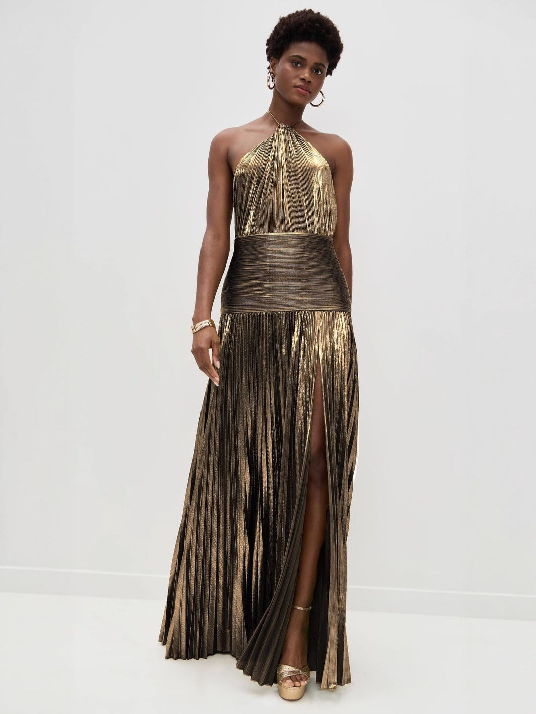 Neck-wrap dress