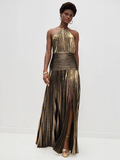 Neck-wrap dress