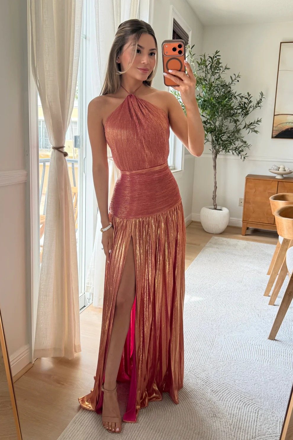 Neck-wrap dress