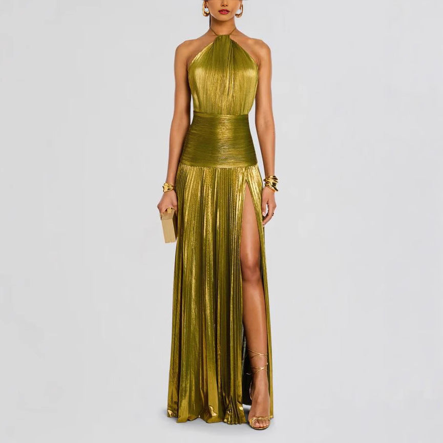 Neck-wrap dress