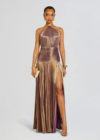 Neck-wrap dress