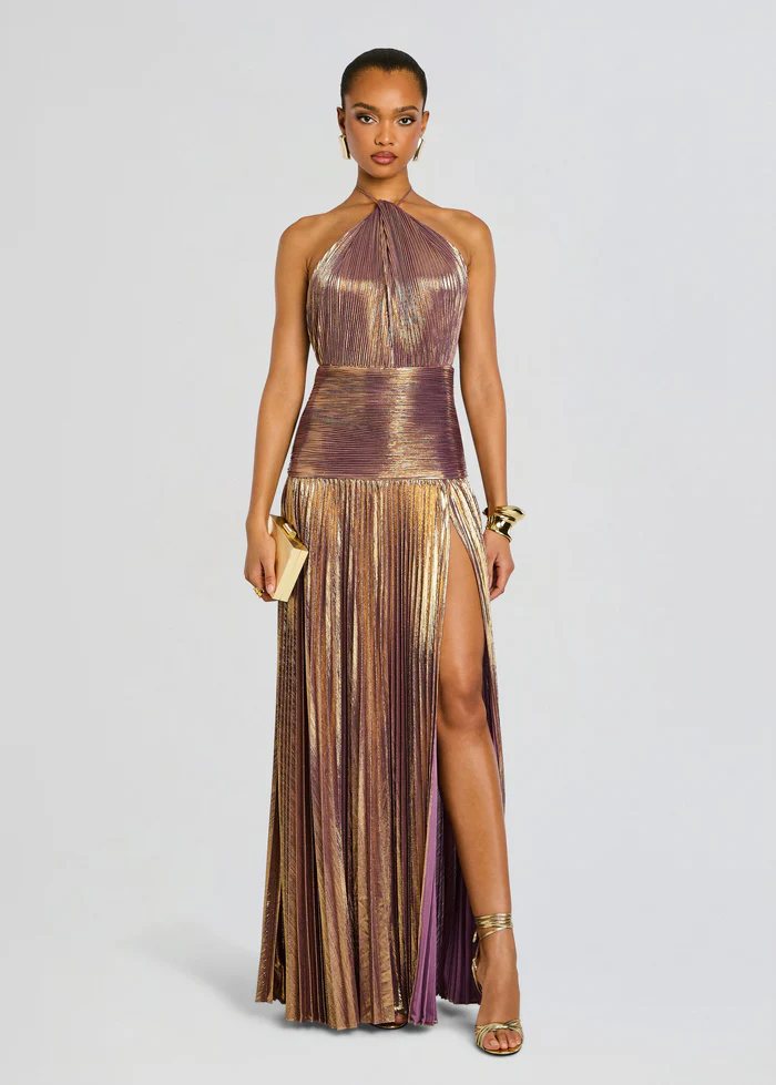 Neck-wrap dress