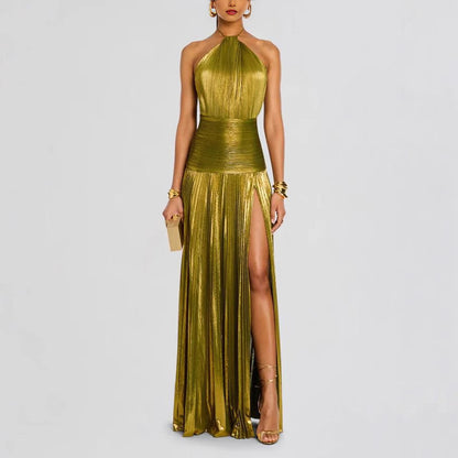 Neck-wrap dress
