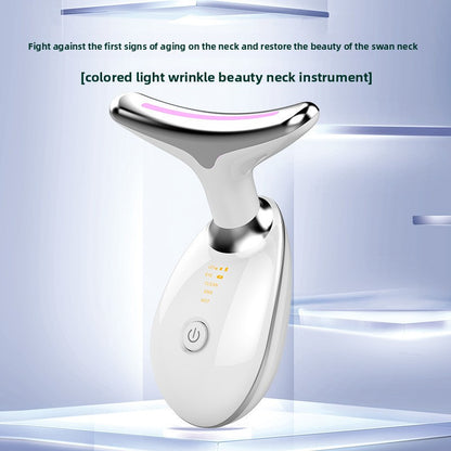 Neck wrinkle massage device