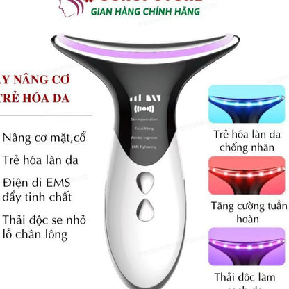 Neck wrinkle massage device