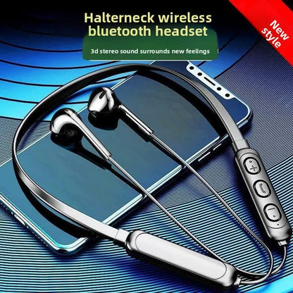 Neckband Bluetooth Headset with Noise Cancellation, Waterproof, Long Battery Life